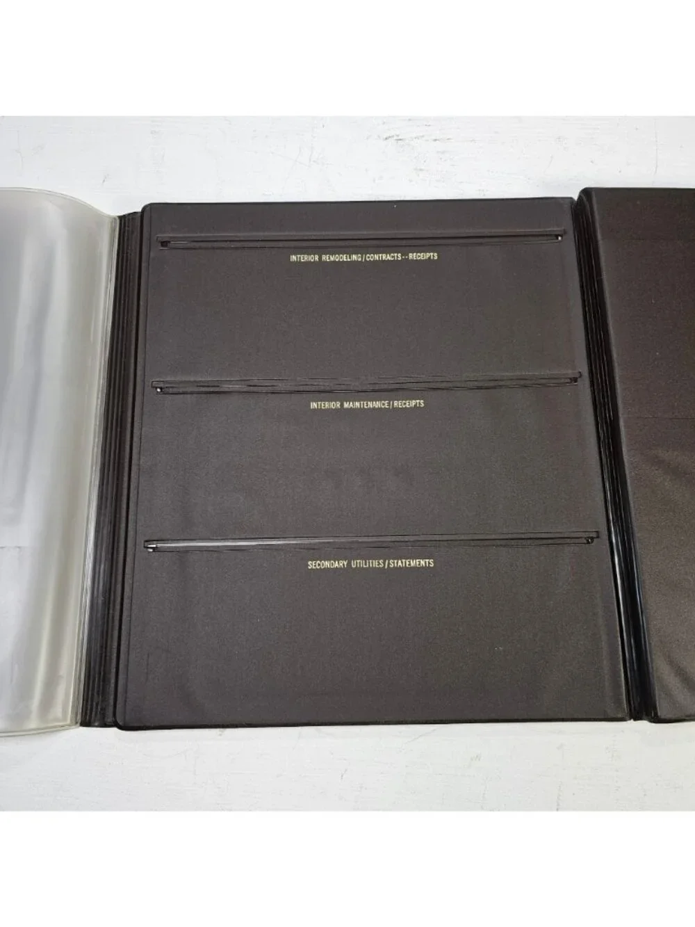 Vintage Home Diary Brown Faux Leather Document Binder with Log Book 11x12